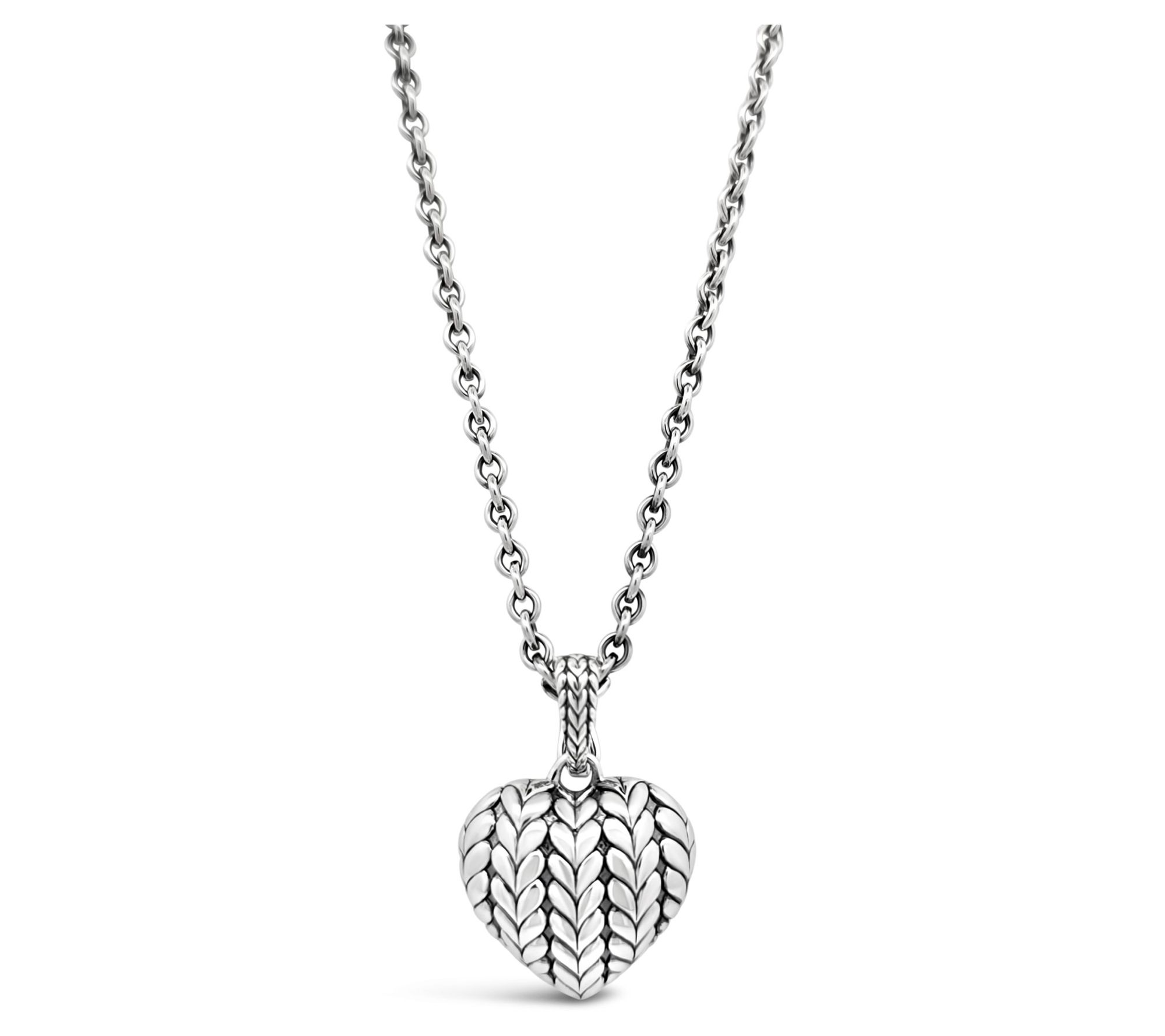 Tiffany Kay Studio Sterling Herringbone Heart Pendant w/ Chain