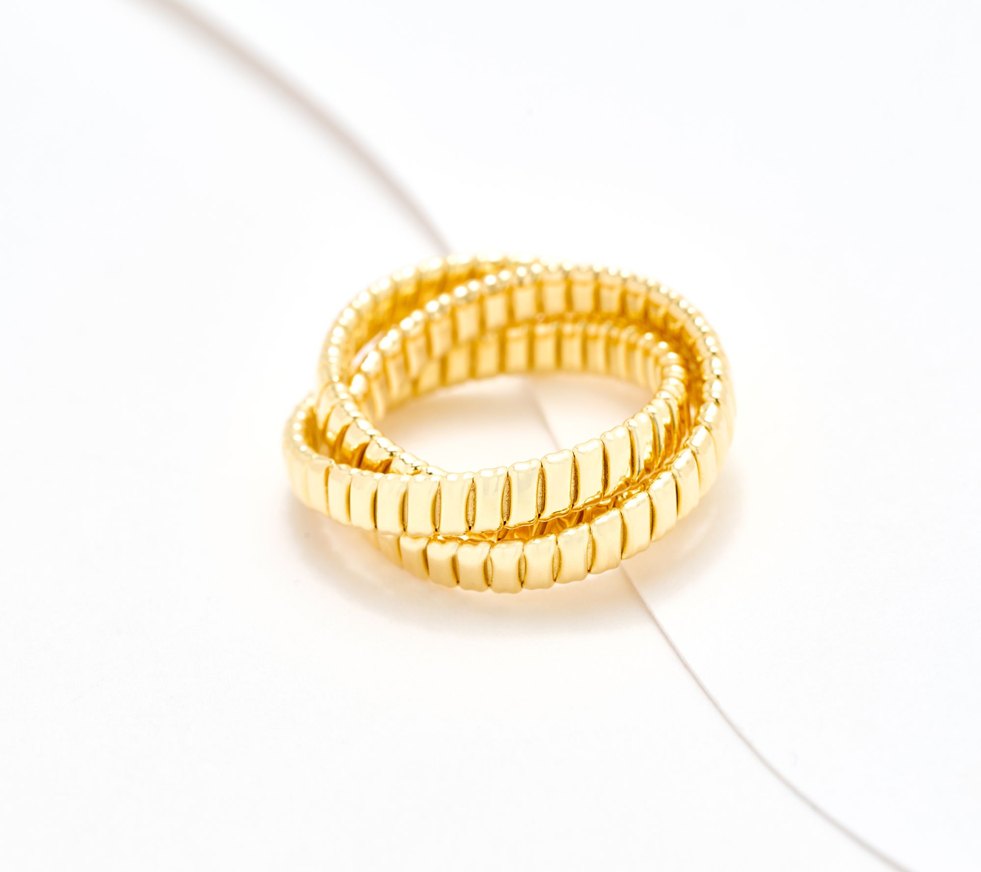 "As Is" David Markstein Bronze Triple Tubogas Rolling Ring