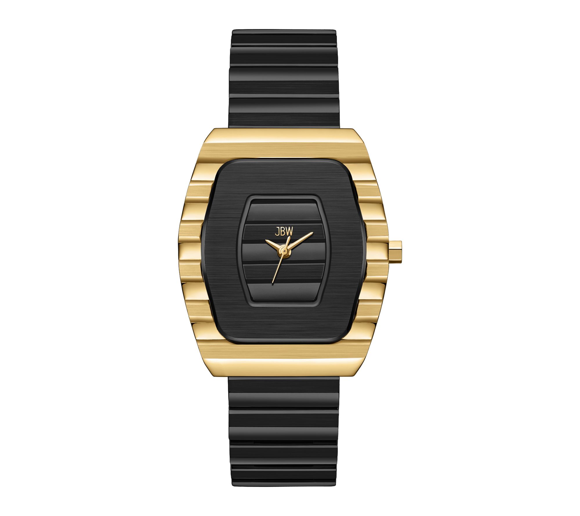 JBW Men's Atlas Two-Tone 18K Gold Plated & Black IP Watch