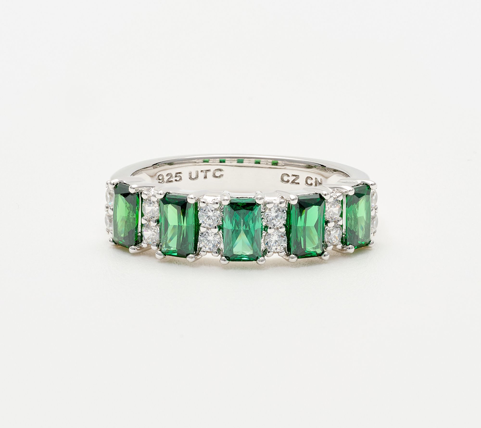 Diamonique x Kathy Levine Spellbound Baguette Ring Sterling Silver