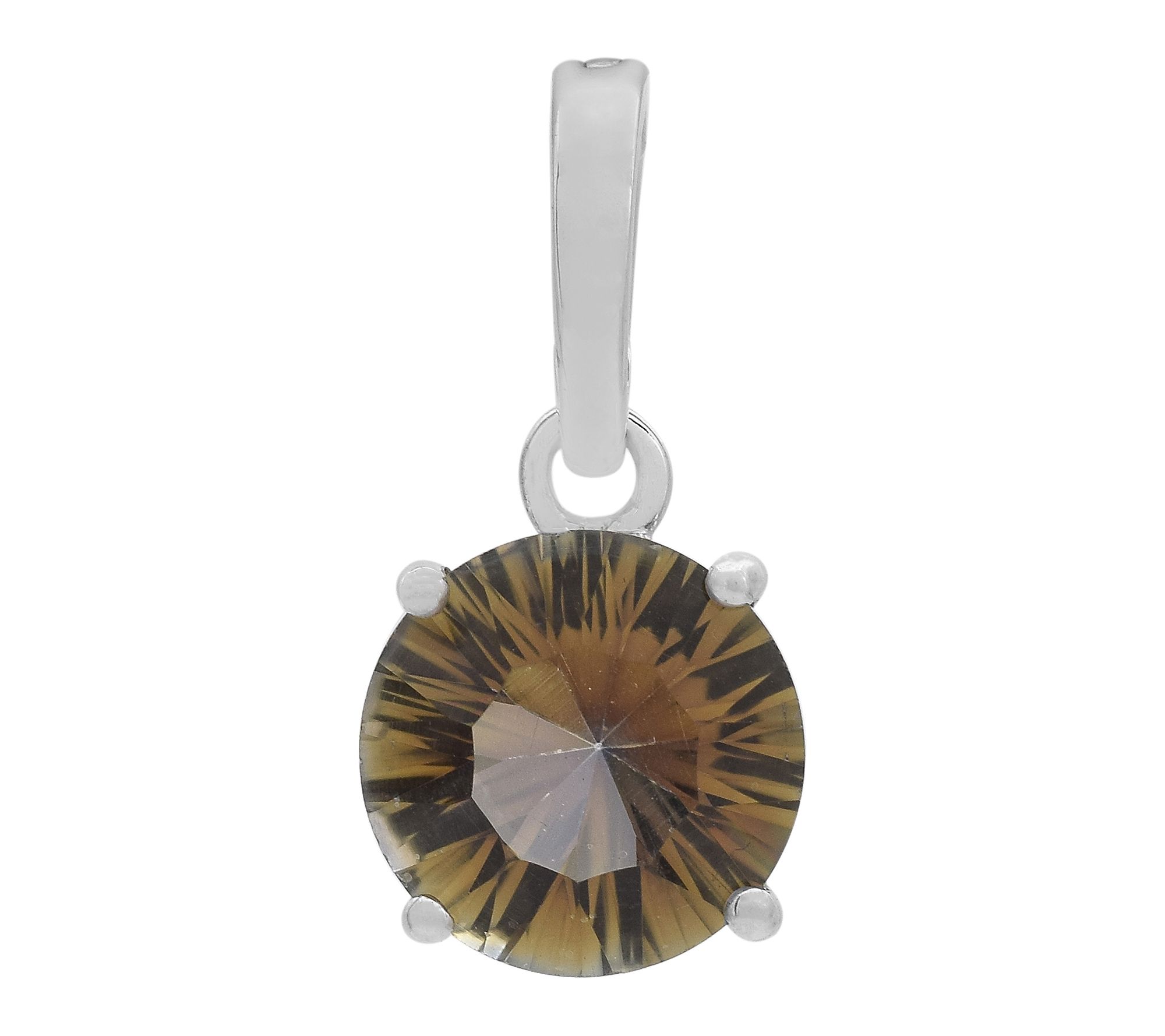 Affinity Gems Yellow Quartz Vario Bail Pendant,Sterling
