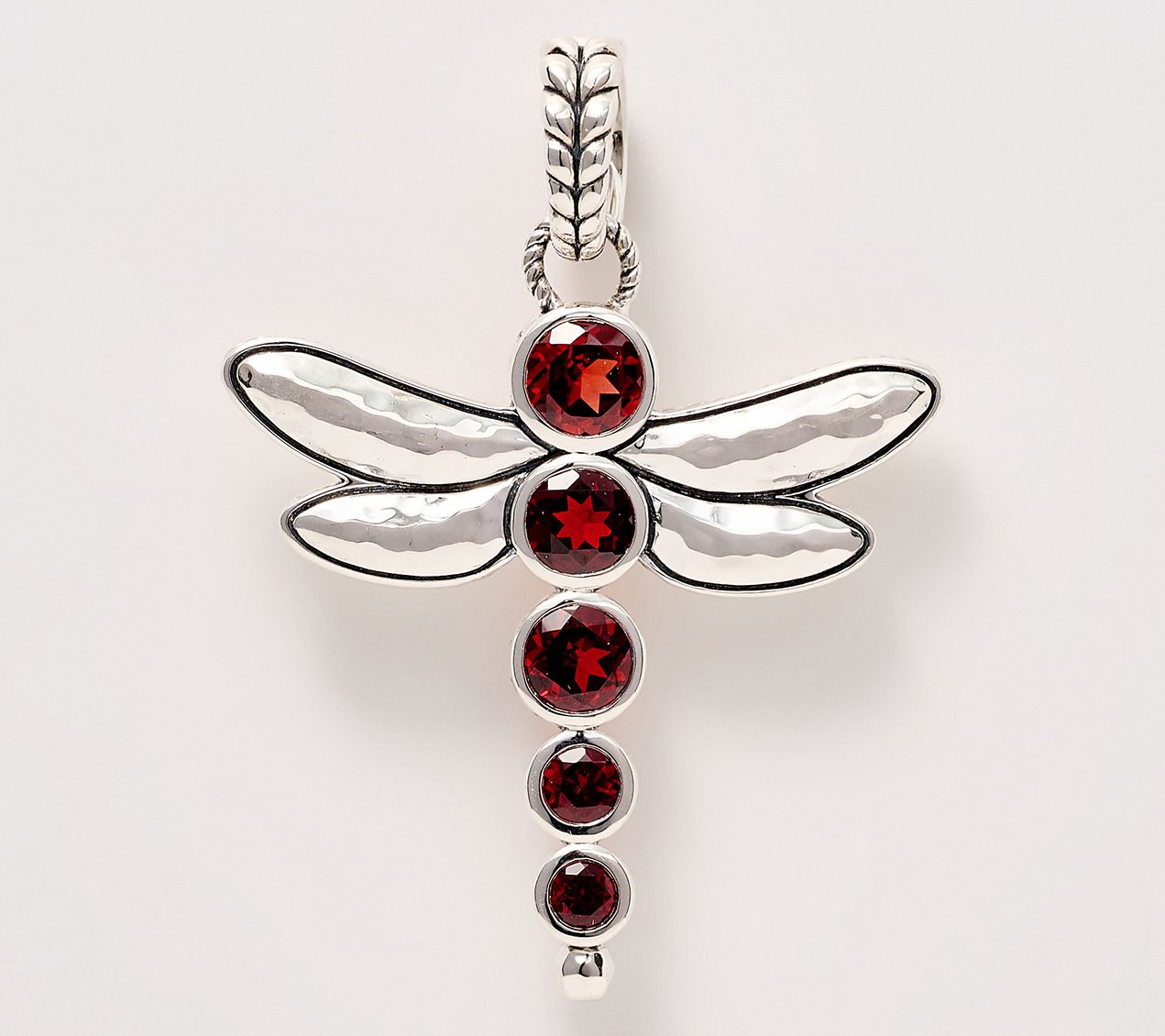  JAI Sterling Silver Bezel Set Gemstone Dragonfly Enhancer - J458600