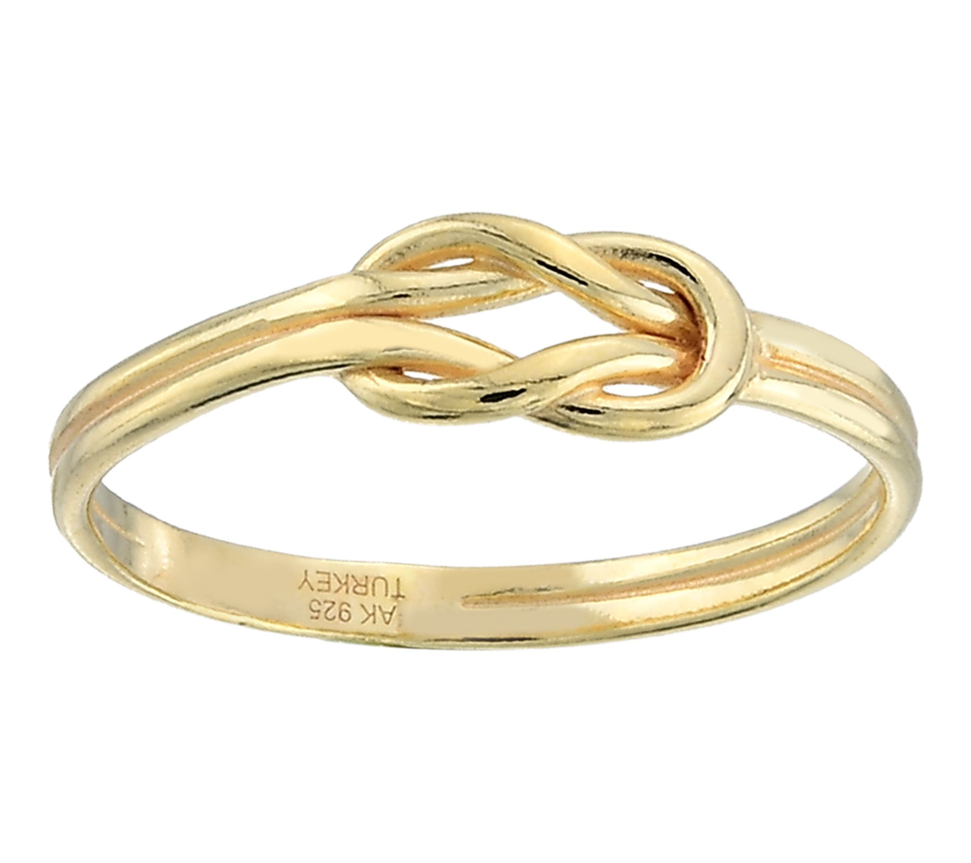 Silver Style Love Knot Band Ring, Sterling