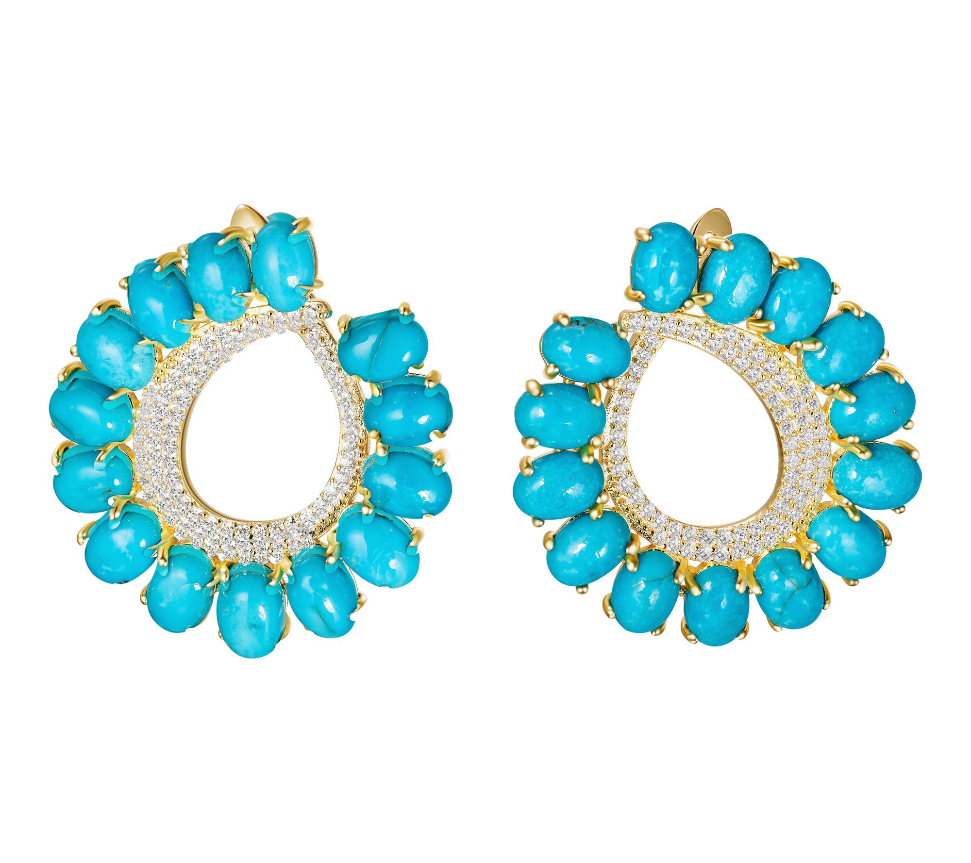 Affinity Gems Kingman Turquoise Gemstone Earrings,