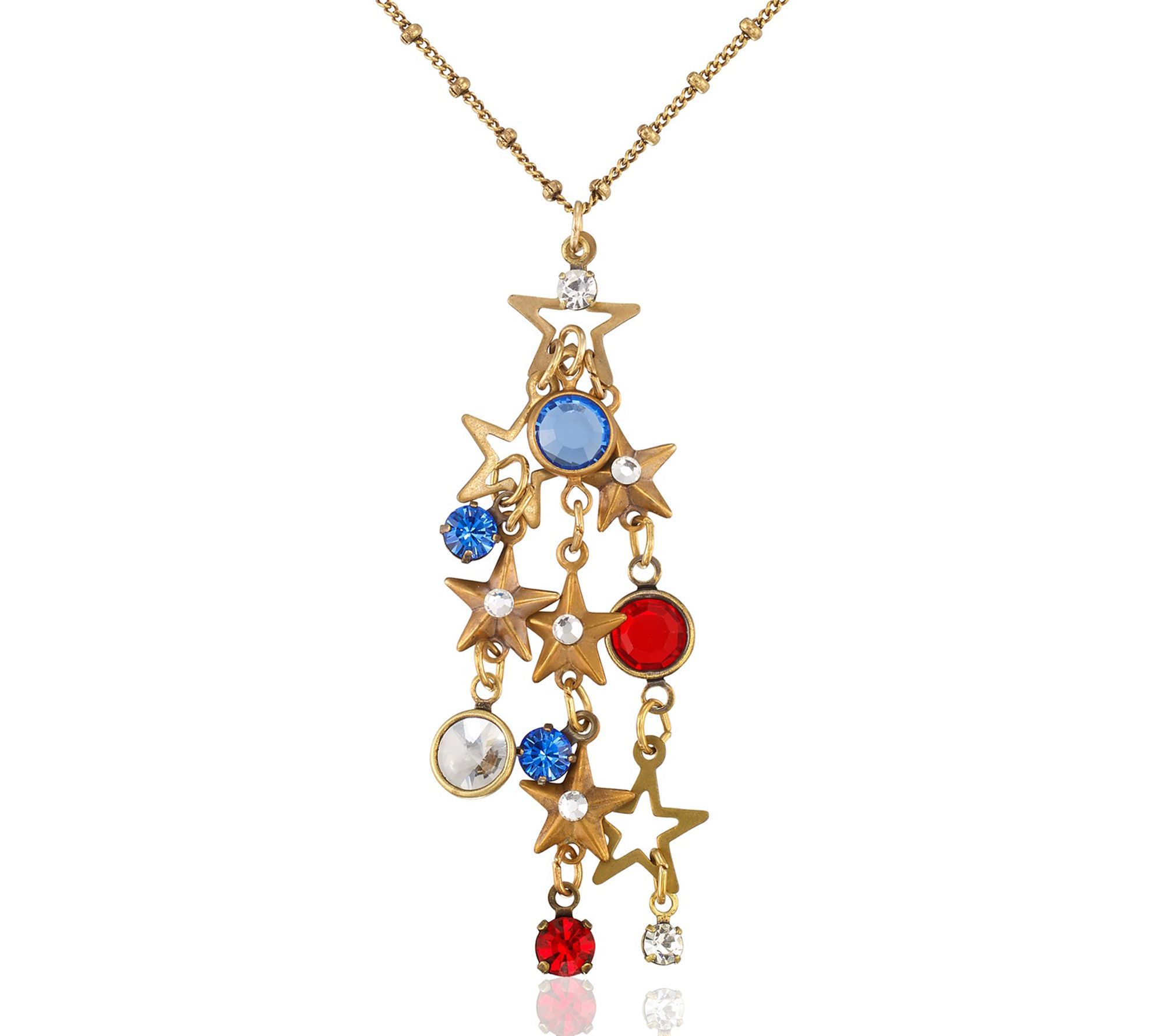 Anne Koplik Star Spangled Americana Jumble Necklace