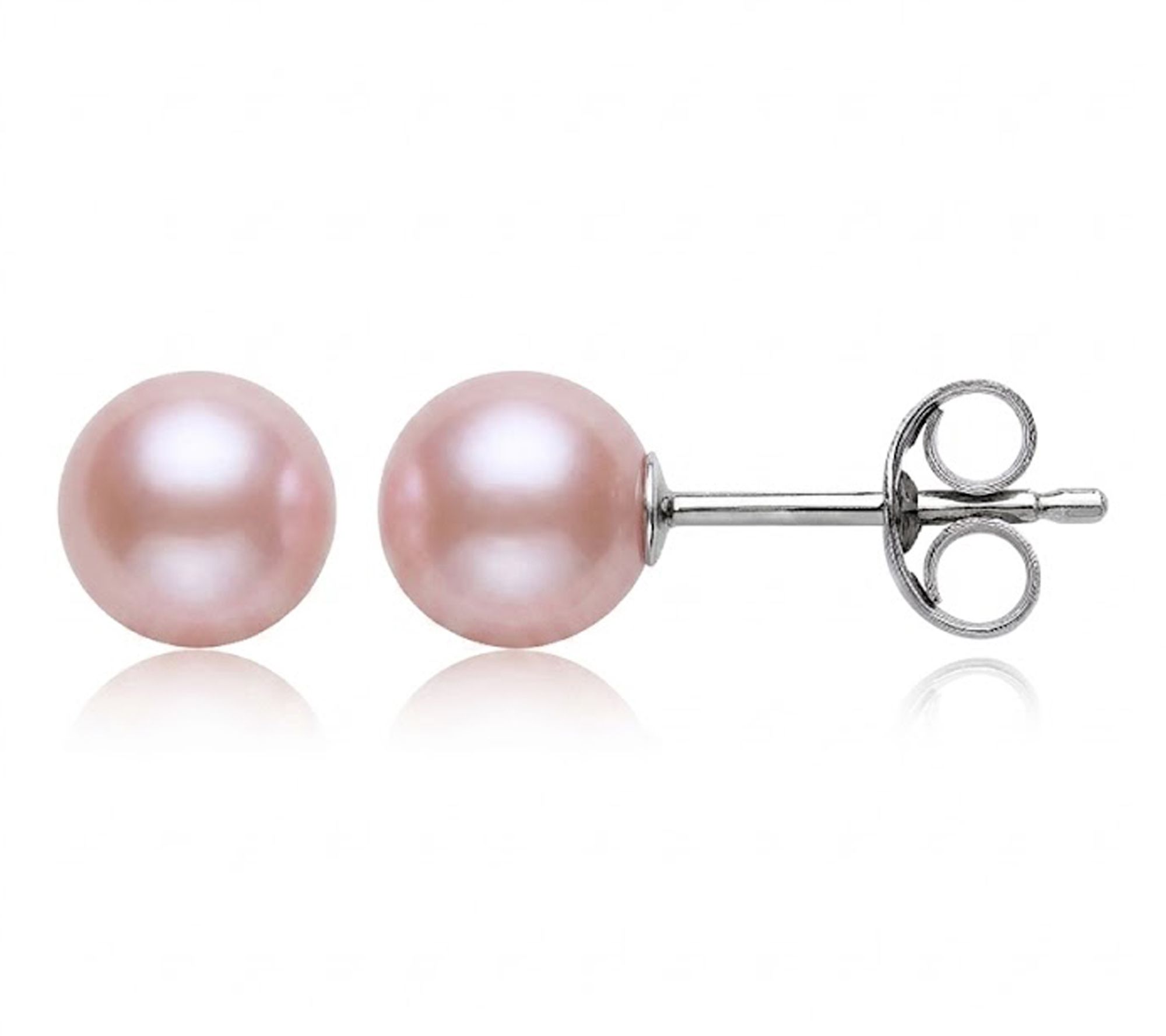 Amour De Pearl 5-6 mm Cultured Pearl Stud Earrings, Sterling