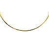 Italian Gold Two-Tone Reversible 18" Omega Necklace, 14K 19.2, 1 of 3