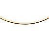 Italian Gold Two-Tone Reversible 18" Omega Necklace, 14K 19.2, 2 of 3