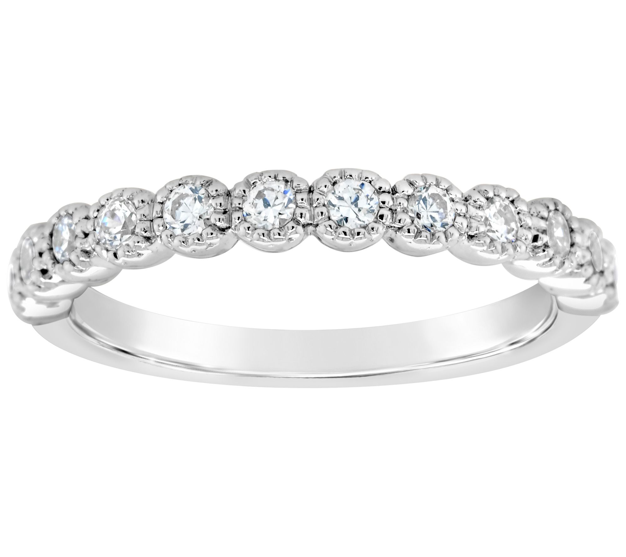 Affinity 14K Gold Milgrain Setting 3/10 cttw Diamond Ring