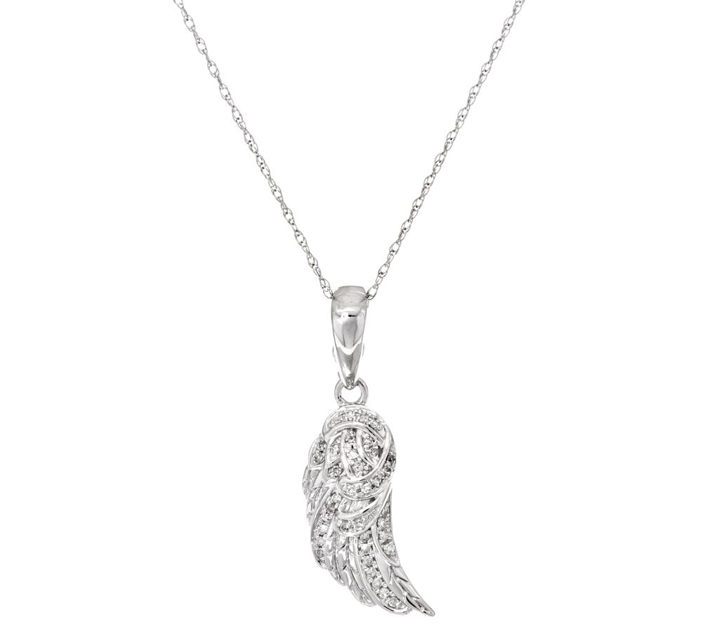 Qvc angel deals wing necklace