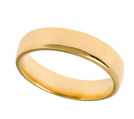 Veronese 18K Clad 5mm Silk Fit Band Ring - Page 1 — QVC.com