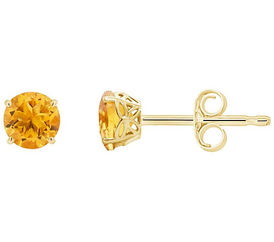 Affinity Gems Choice of Birthstone Stud Earrings, 14K Gold