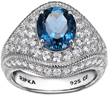 Judith ripka deals blue topaz ring