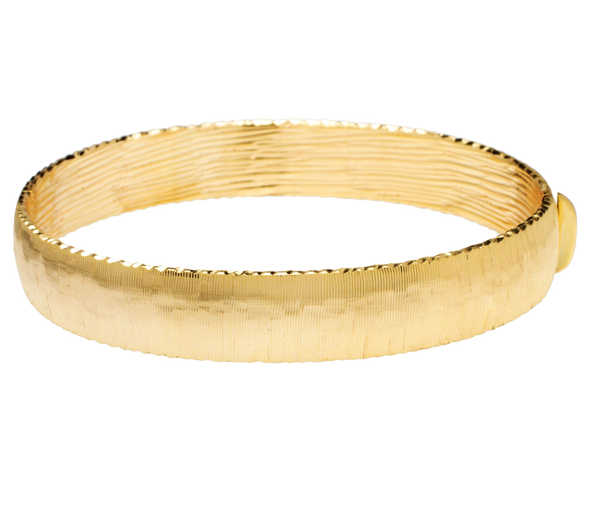 Arte d'Oro Average Satin Finish Bangle 18K Gold, 15.90g