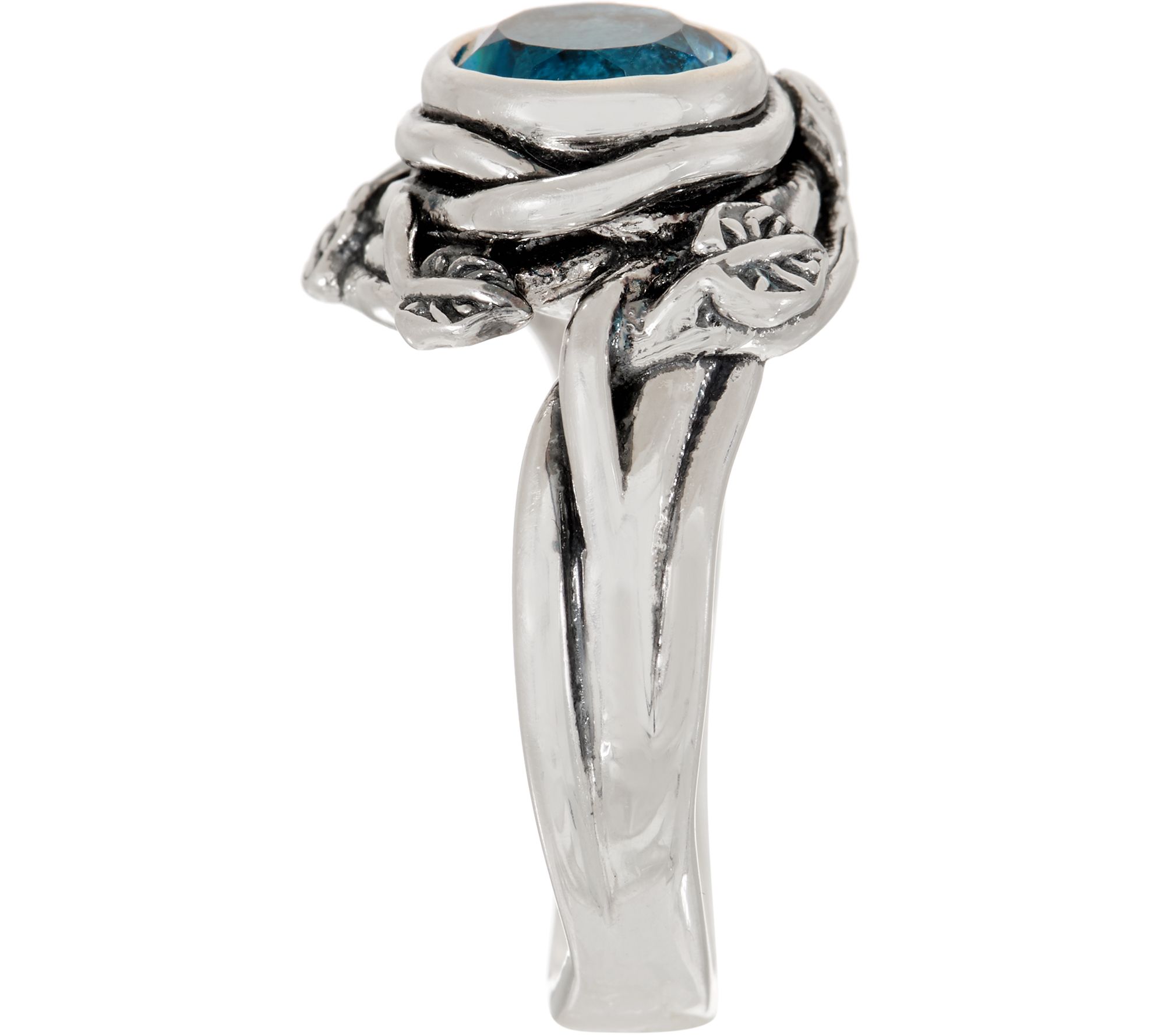 Or Paz Sterling 1.45 ct Bezel Set Gemstone Ring - QVC.com