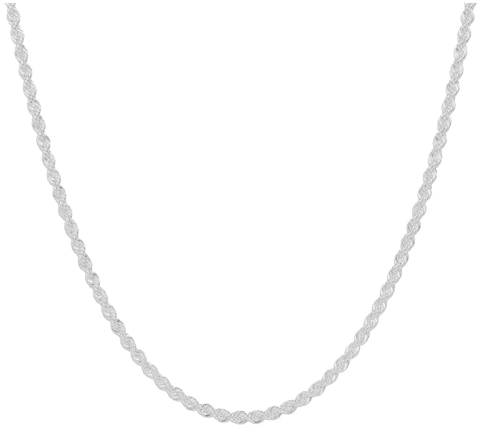 UltraFine Silver 18" Rope Chain Necklace, 10.0g