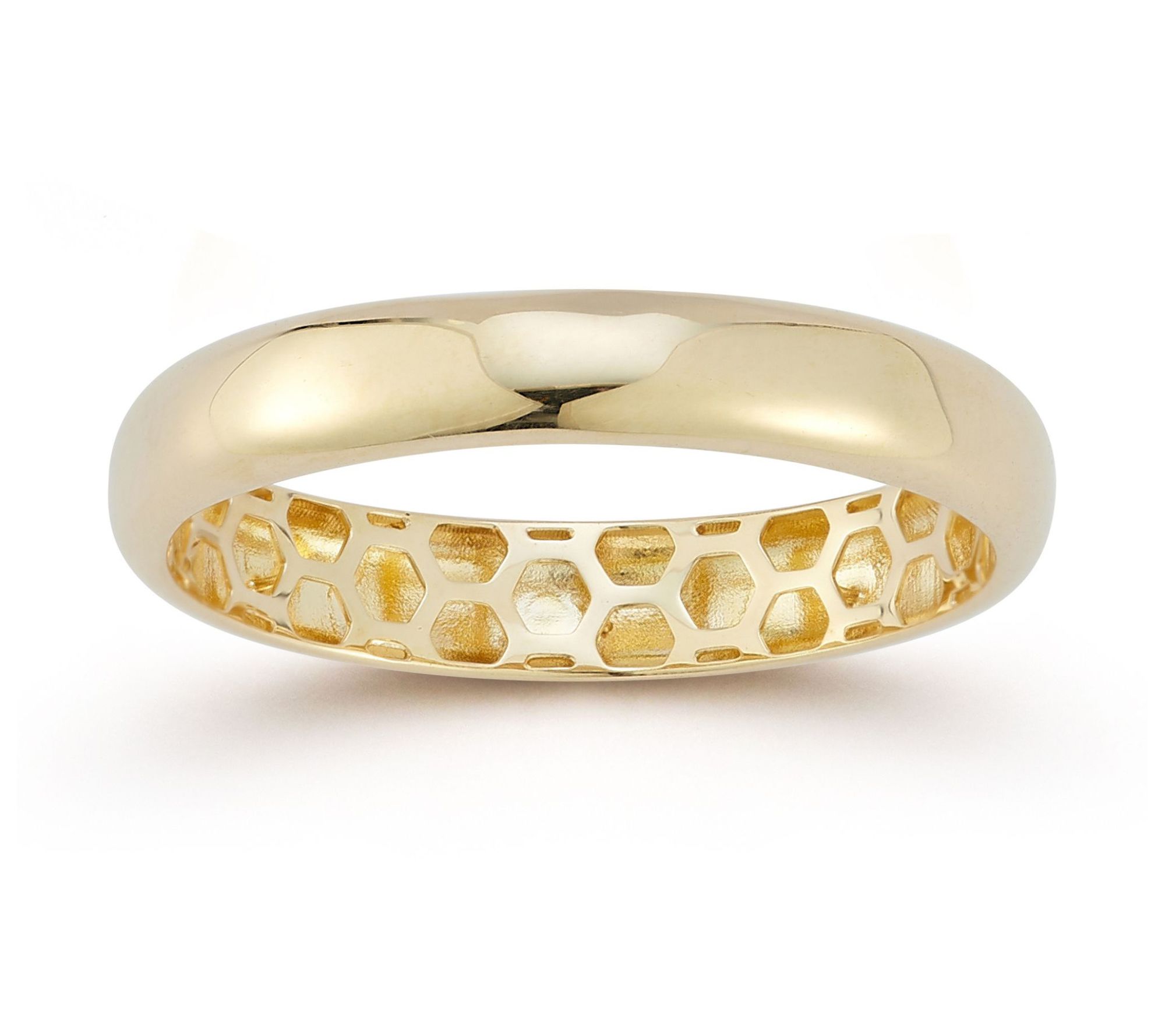 Luminosa Gold Polished Band Ring, 14K