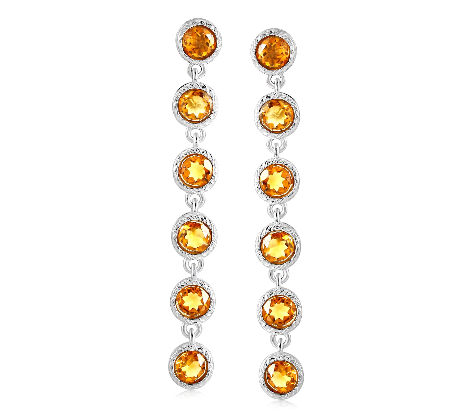 Christian James by Scott Grimes Sterling 2" Gemstone Earrings