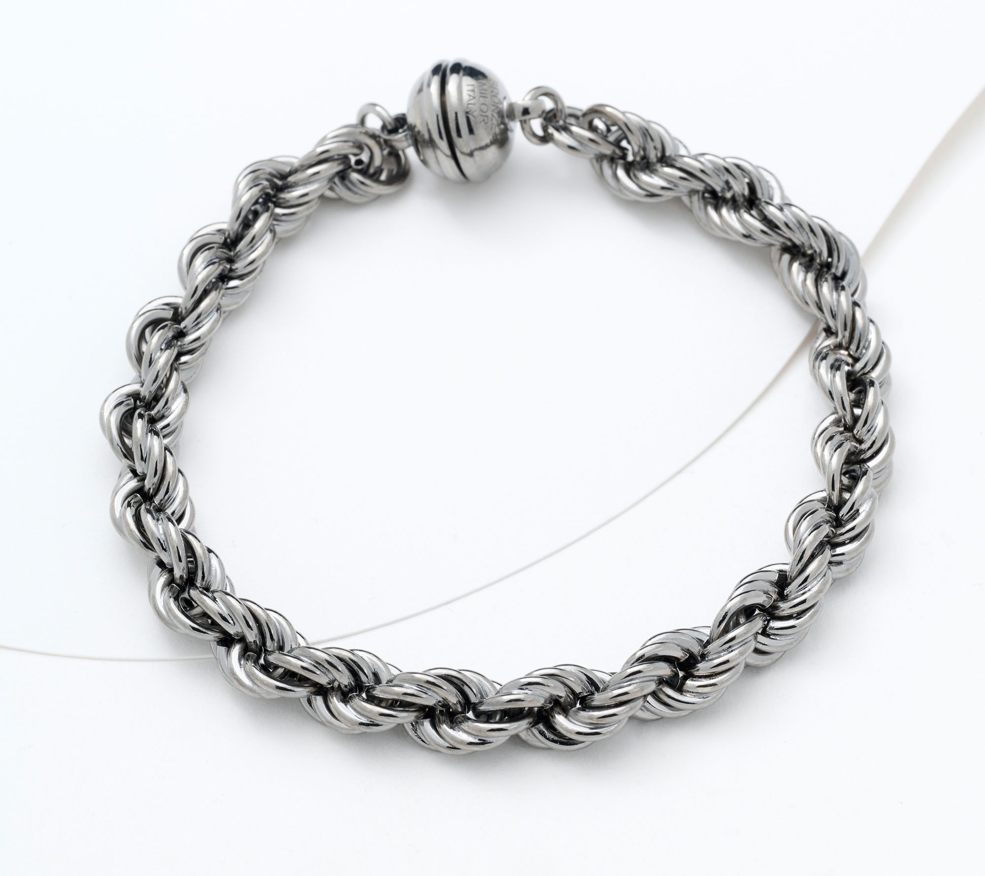 "As Is" David Markstein Bronze Premium Rope Bracelet w/ Clasp