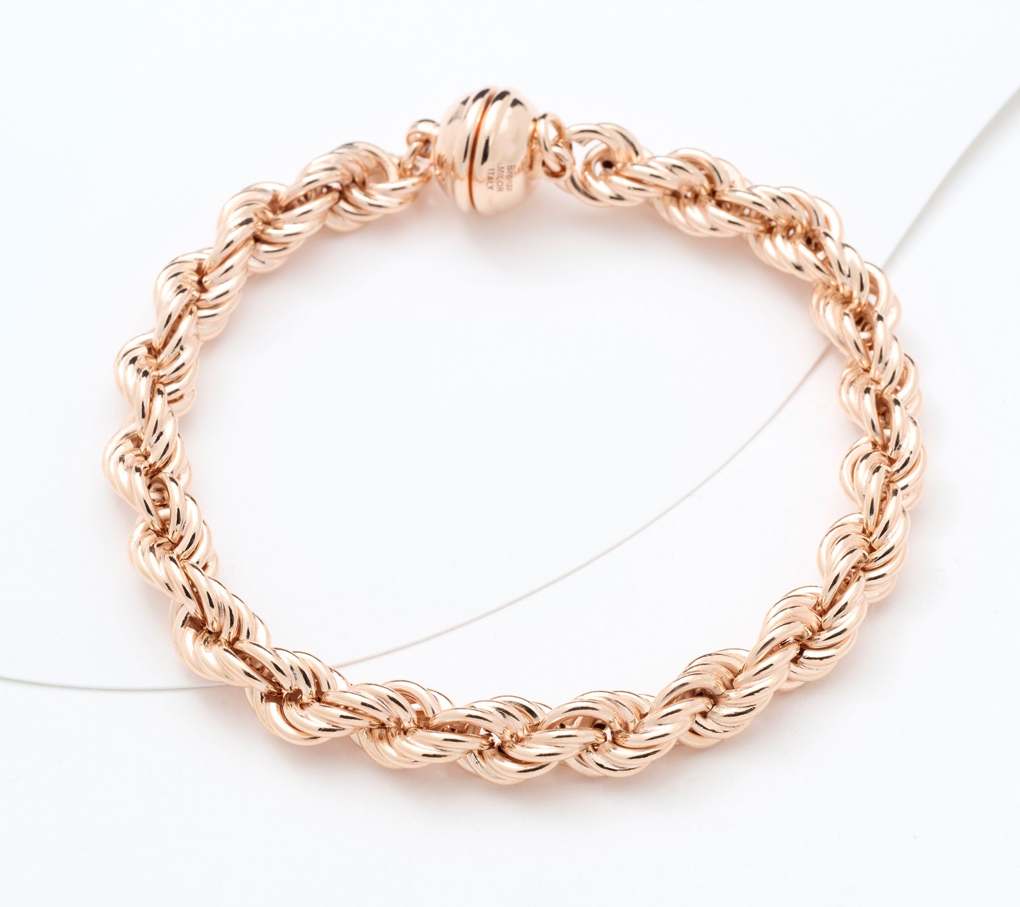 "As Is" David Markstein Bronze Premium Rope Bracelet w/ Clasp