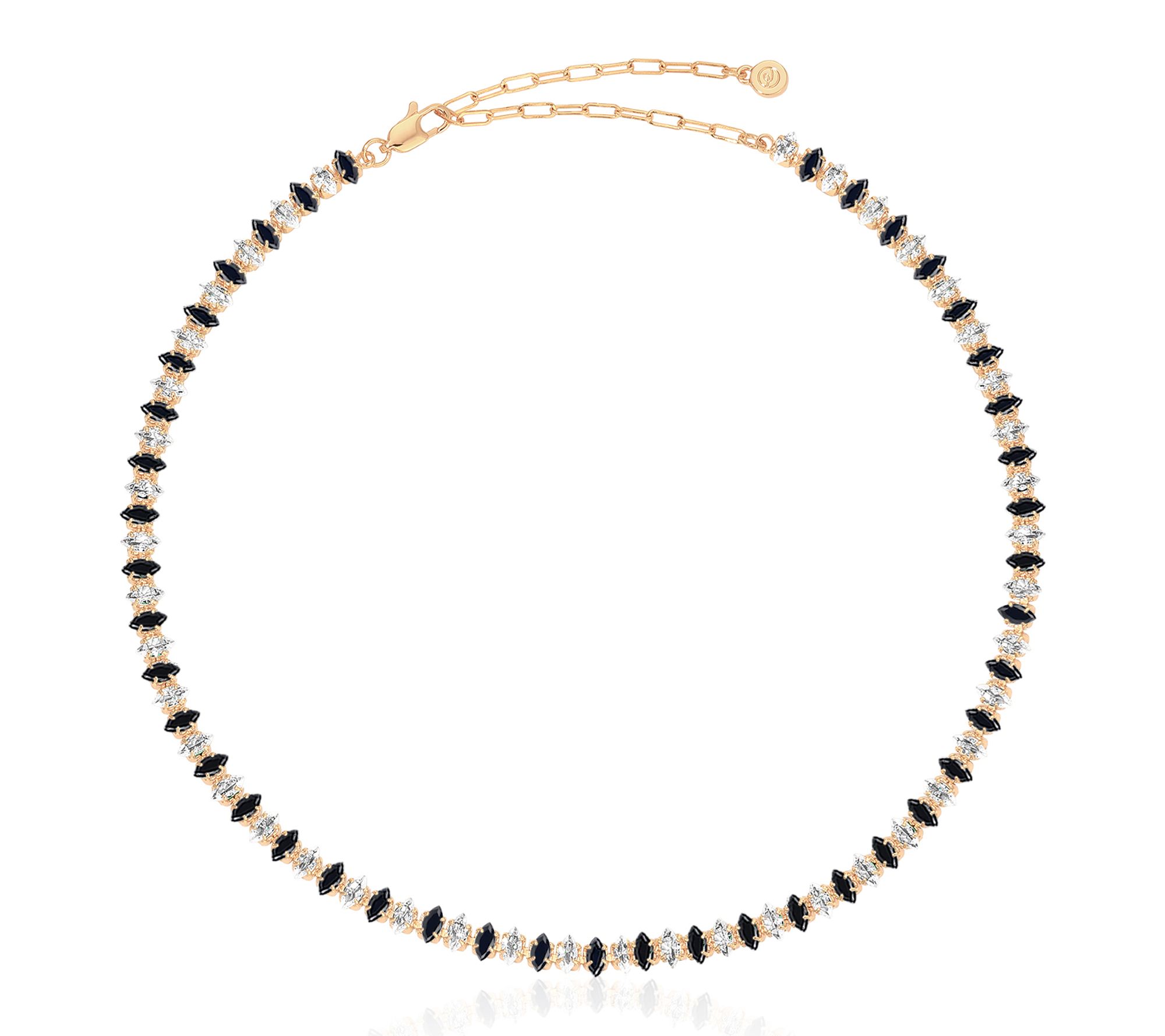 Ettika Marquise Cut Tennis Necklace