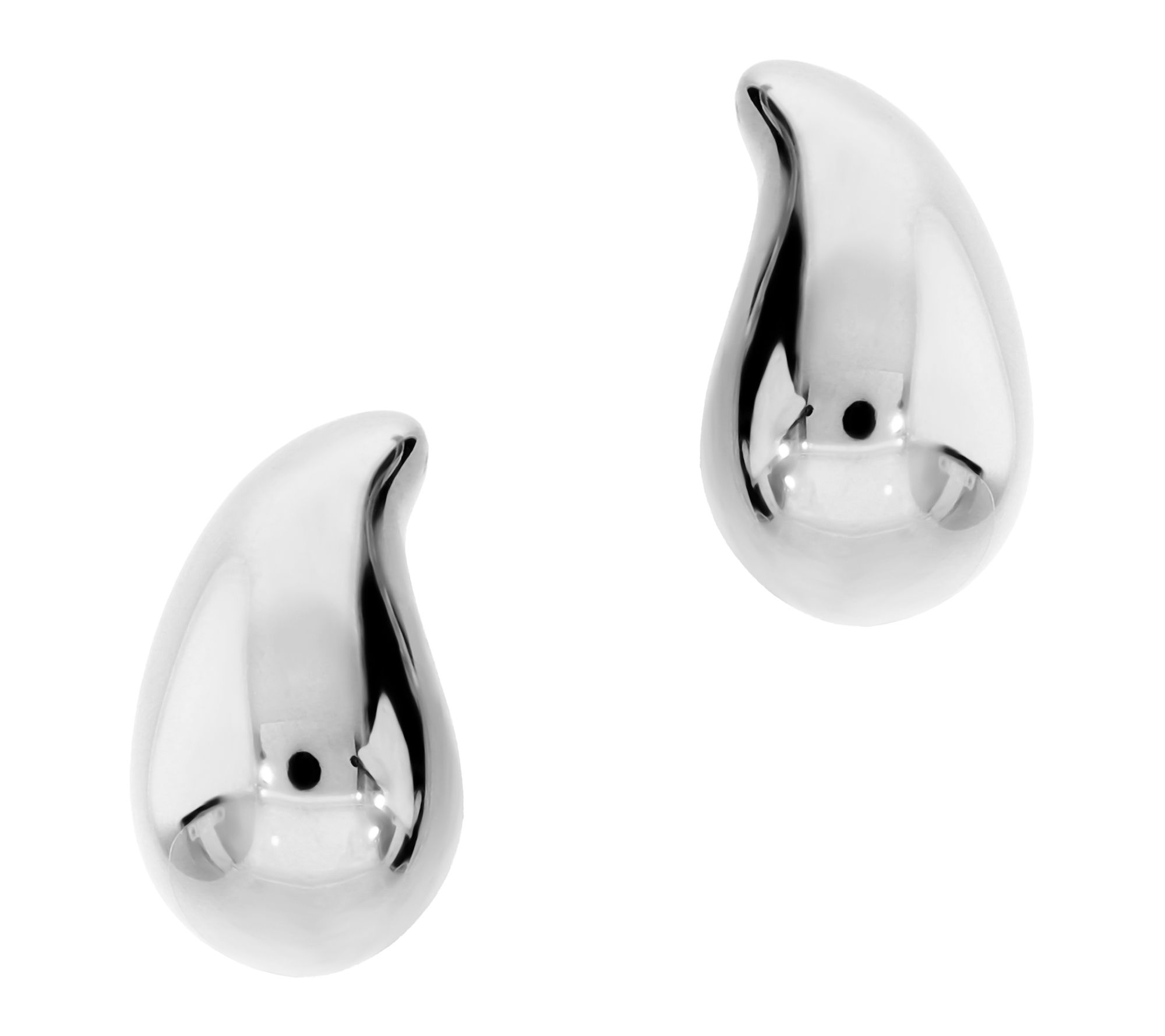 Louis Dell'Olio Sterling Teardrop Button Earrings