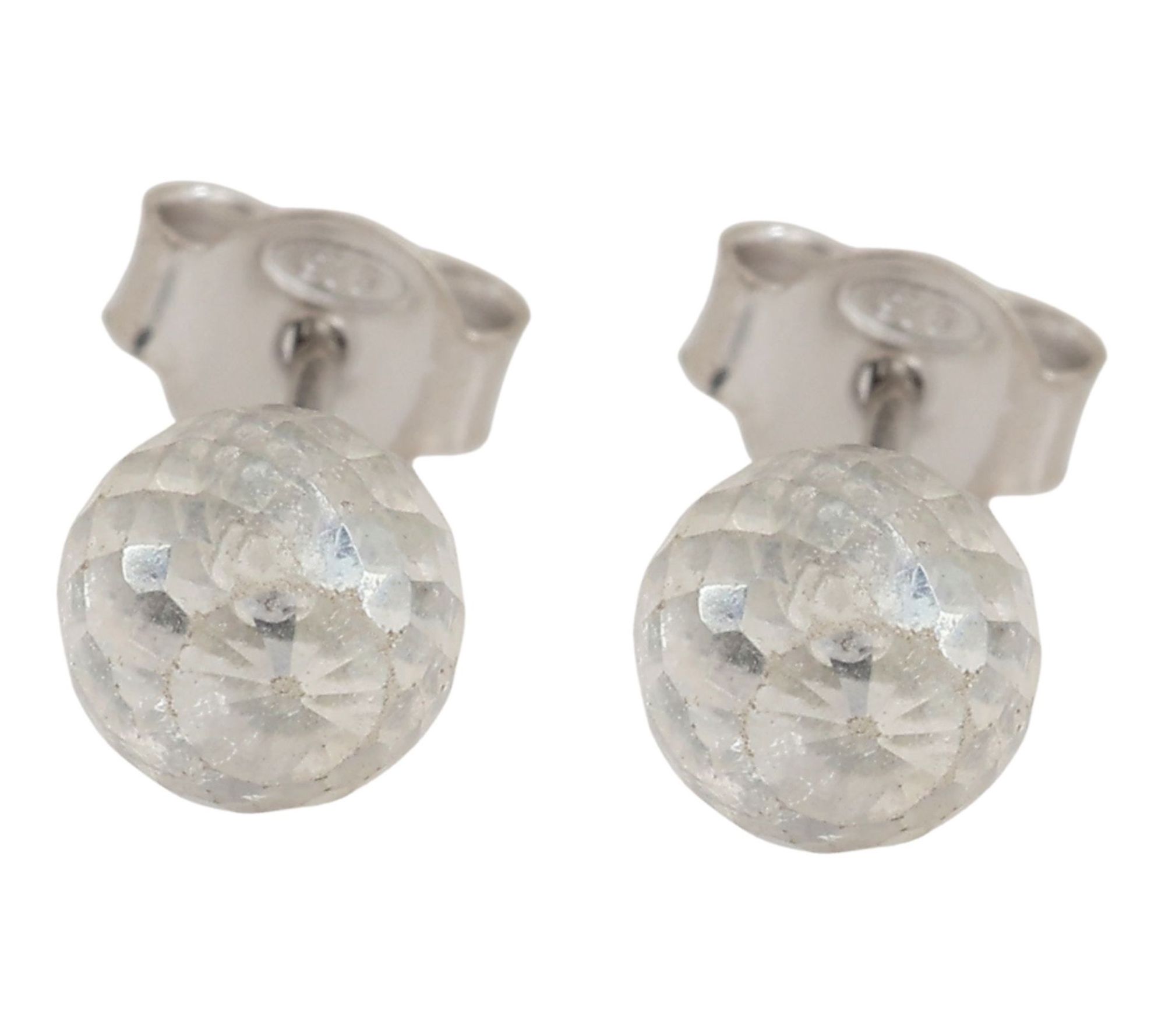 Affinity Gems Coated Quartz Stud Earrings, Sterling Silver