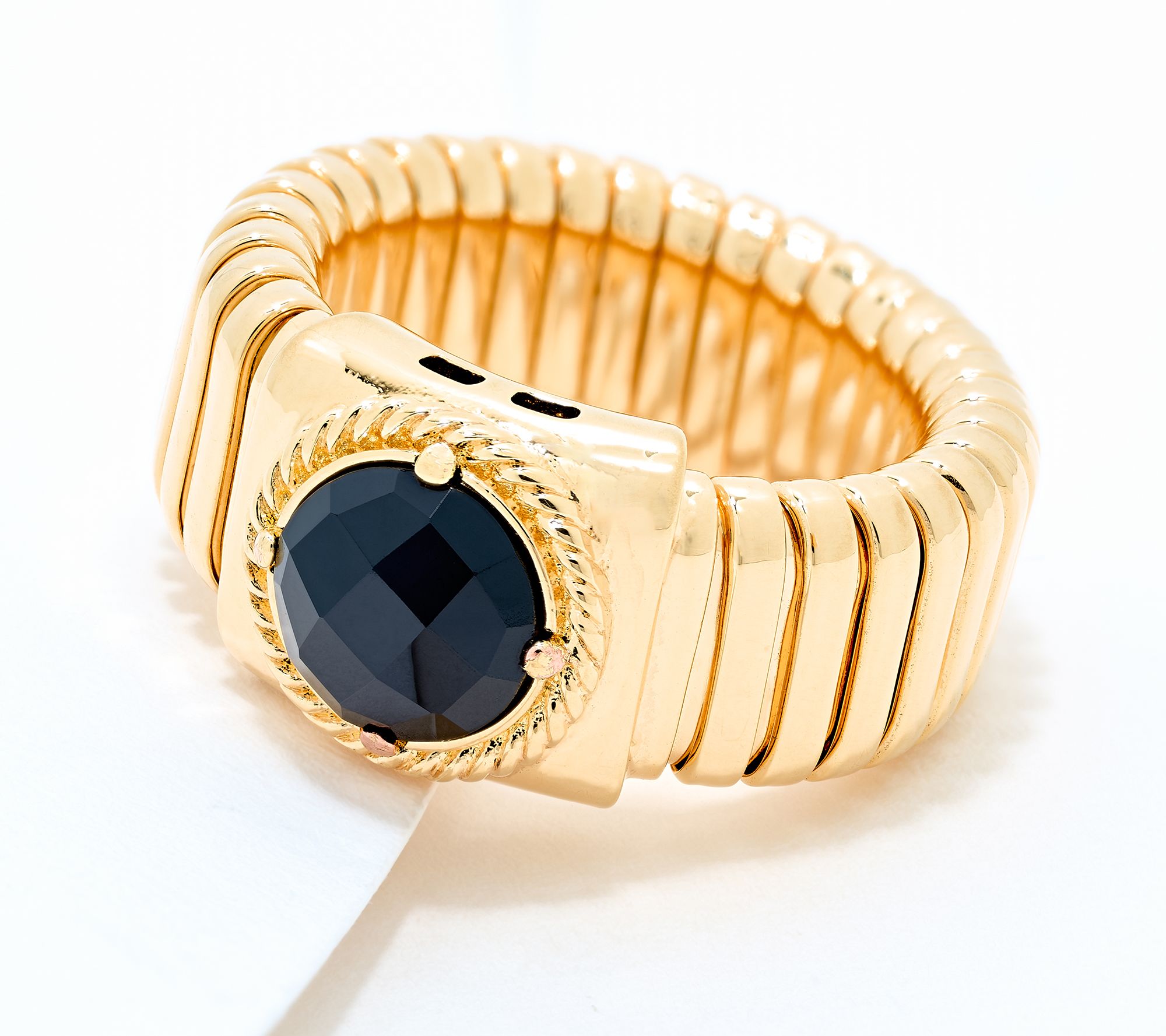 "As Is" David Markstein Bronze Debut Gemstone Tubogas Ring