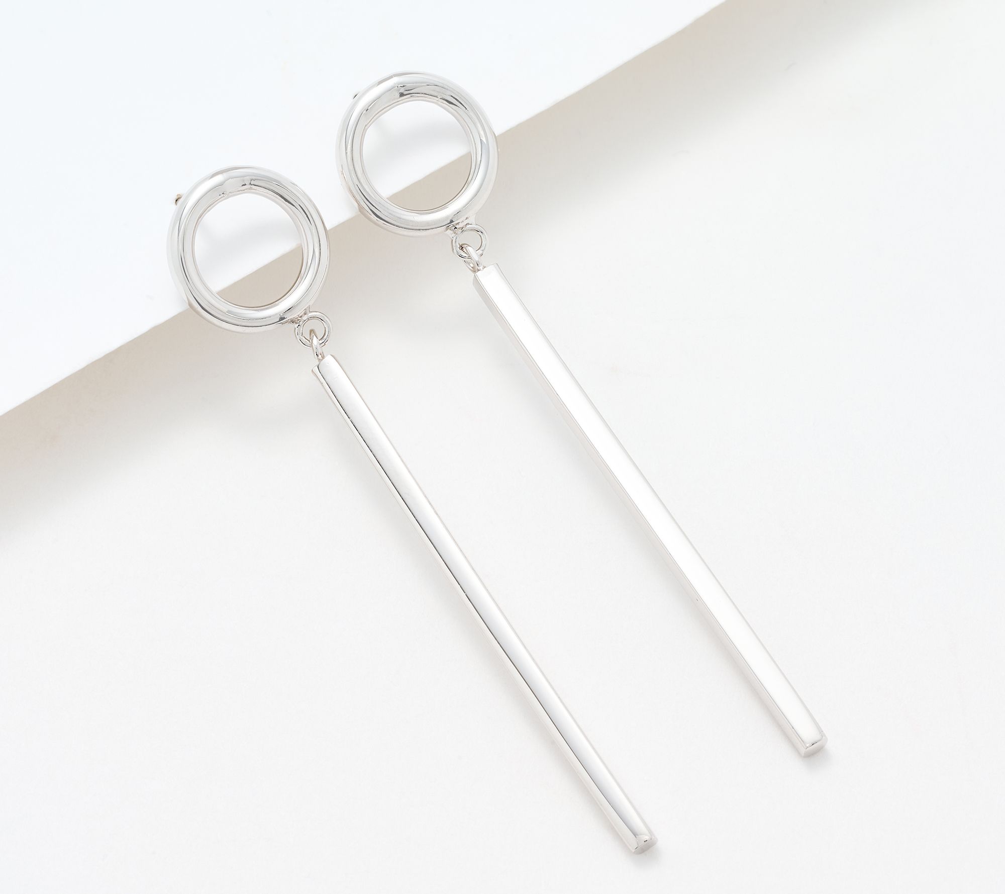 "As Is" David Markstein Bronze Bar Dangle Earring