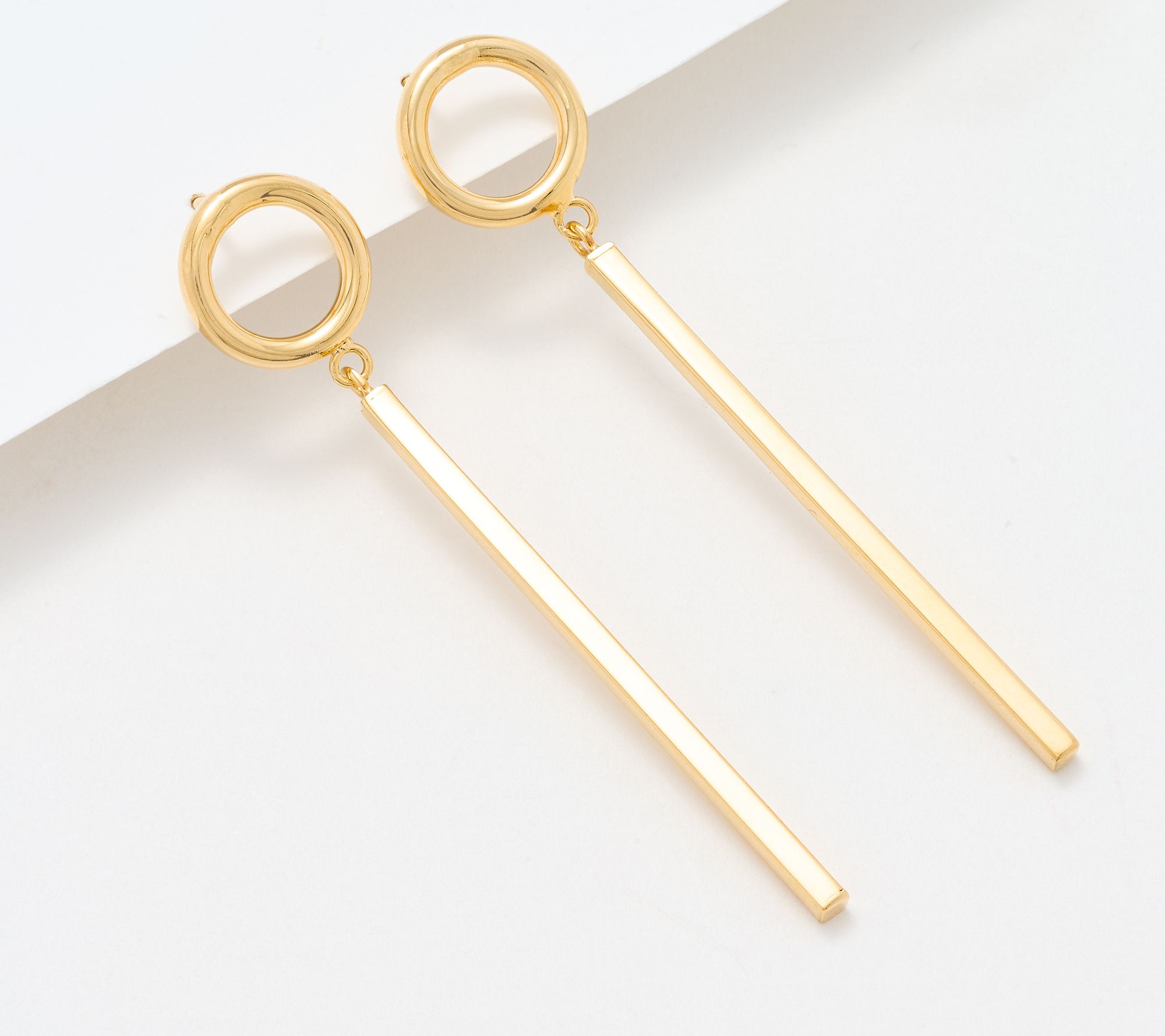 "As Is" David Markstein Bronze Bar Dangle Earring