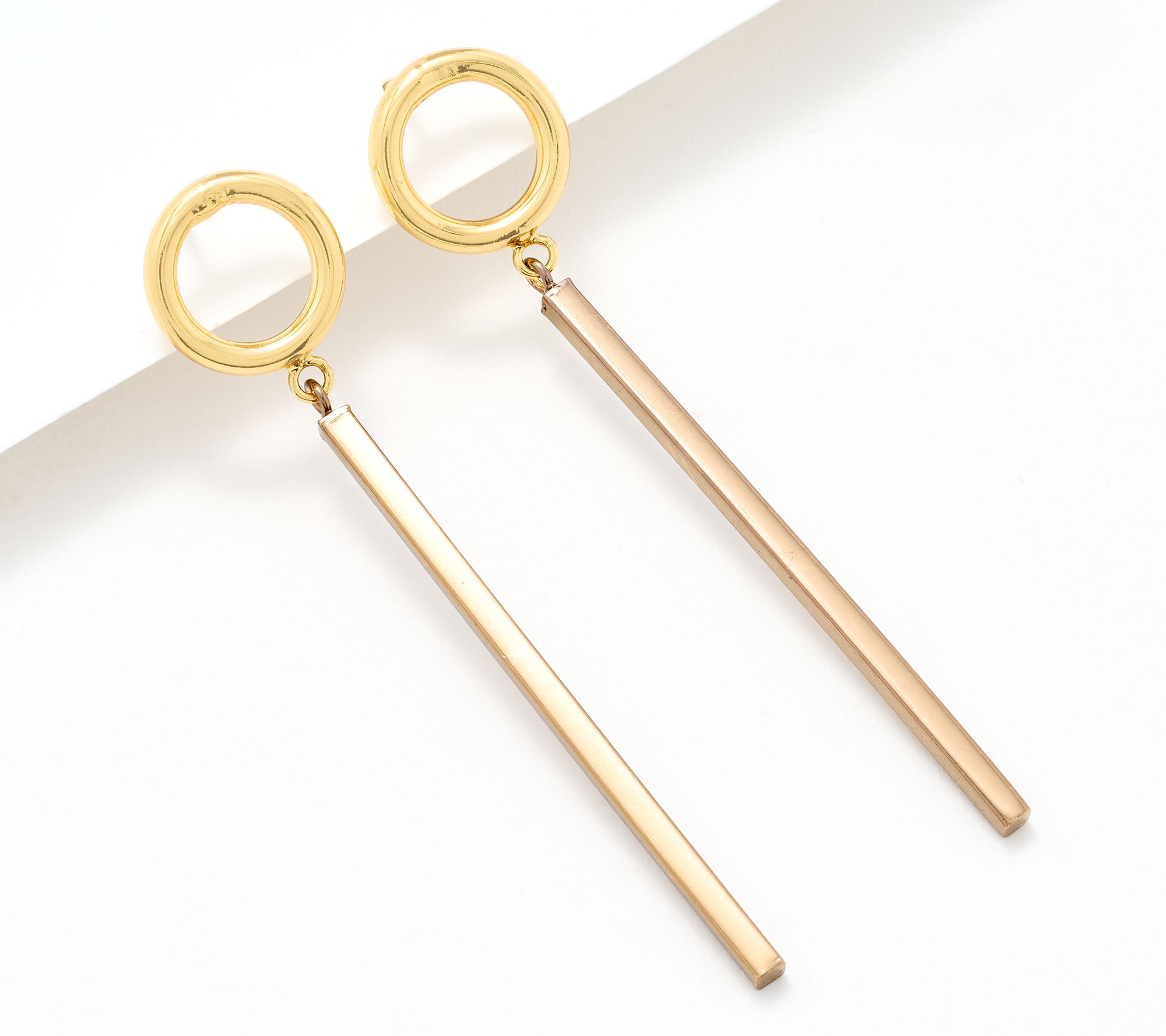 "As Is" David Markstein Bronze Bar Dangle Earring