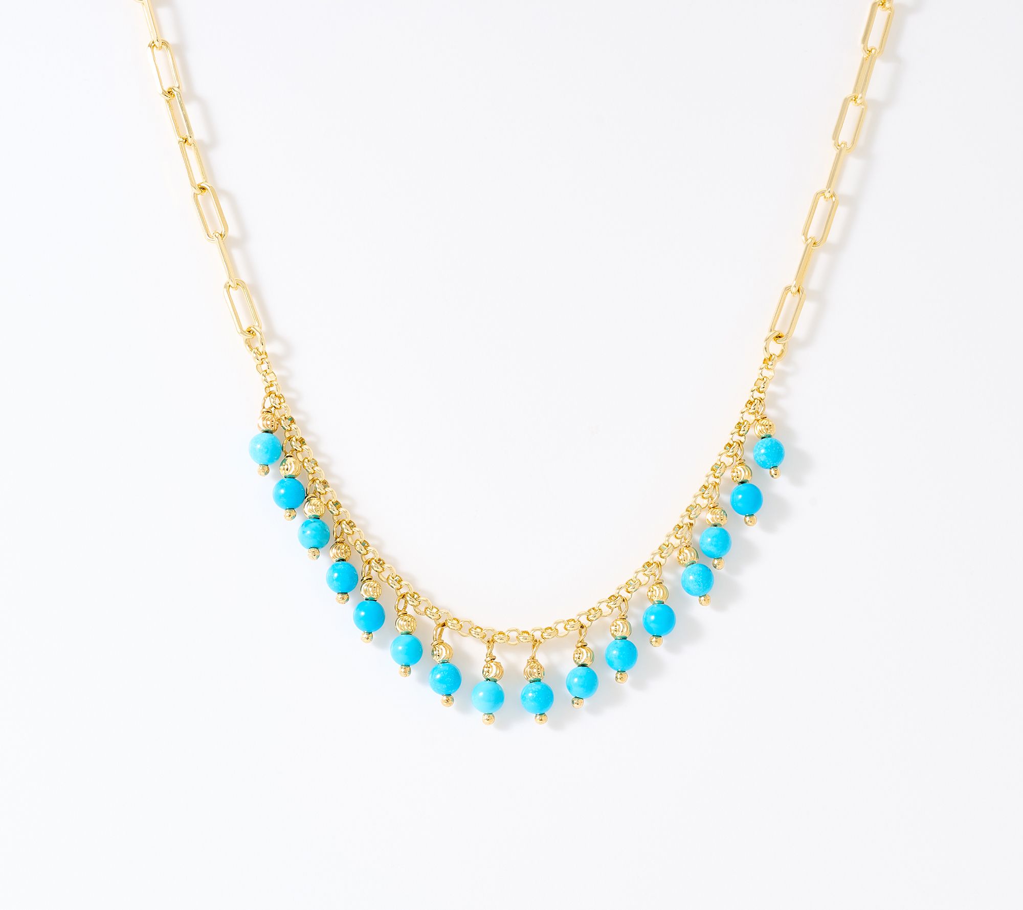 David Markstein Bronze Vintage Design Gemstone Necklace