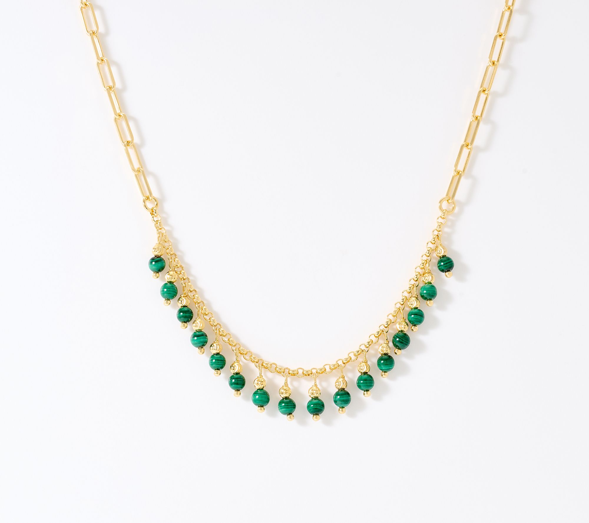 David Markstein Bronze Vintage Design Gemstone Necklace