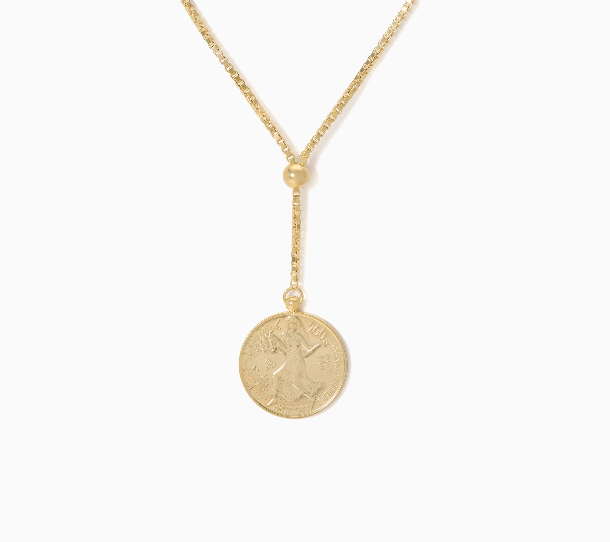  David Markstein Bronze Limited Edition 200 Lira Coin Necklace