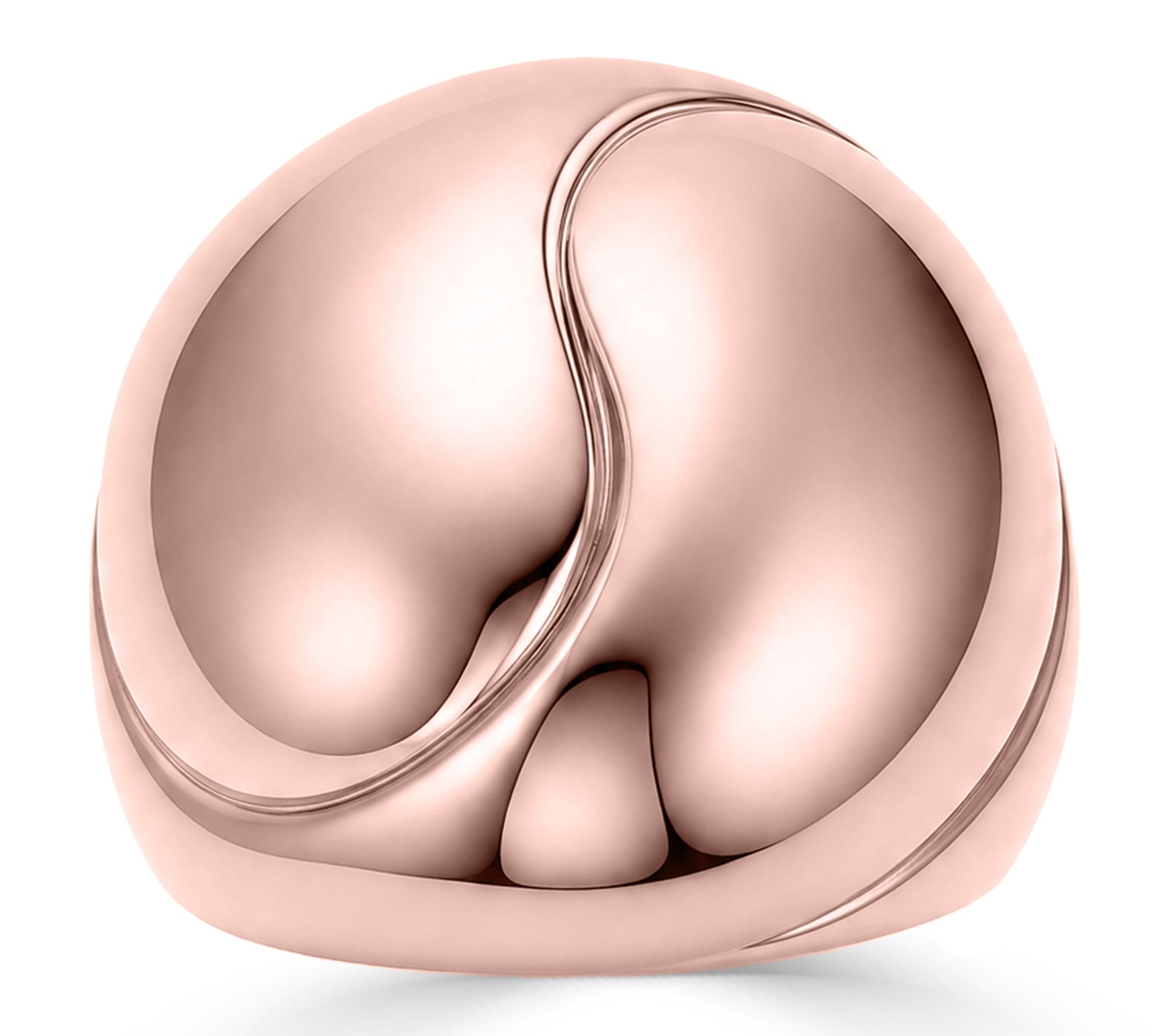 Steel By Design Rosetone Sculptural Dome Ring