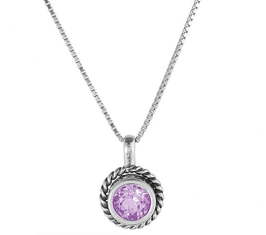 Or Paz Sterling Silver Gemstone Pendant w/ Chain