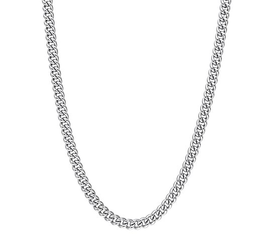 16" Curb Link Chain Necklace, Sterling Silver