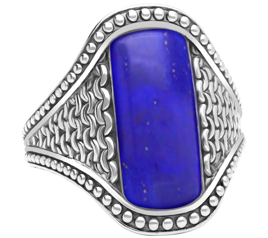 Tiffany Kay Studio Sterling Silver Lapis North South Ring