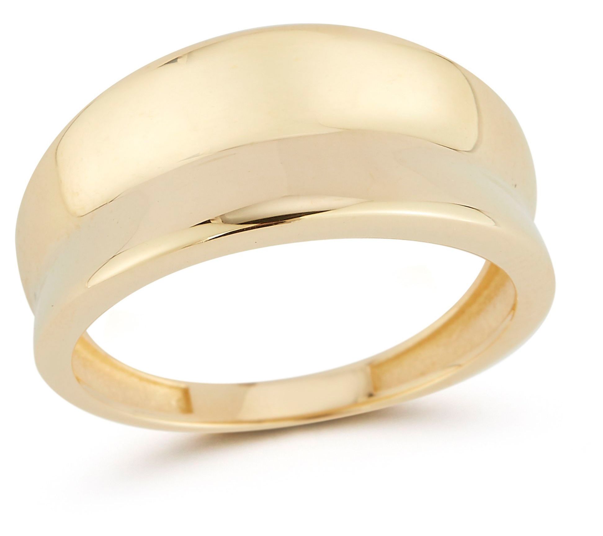 Luminosa Gold Bold Concave Ring, 14K