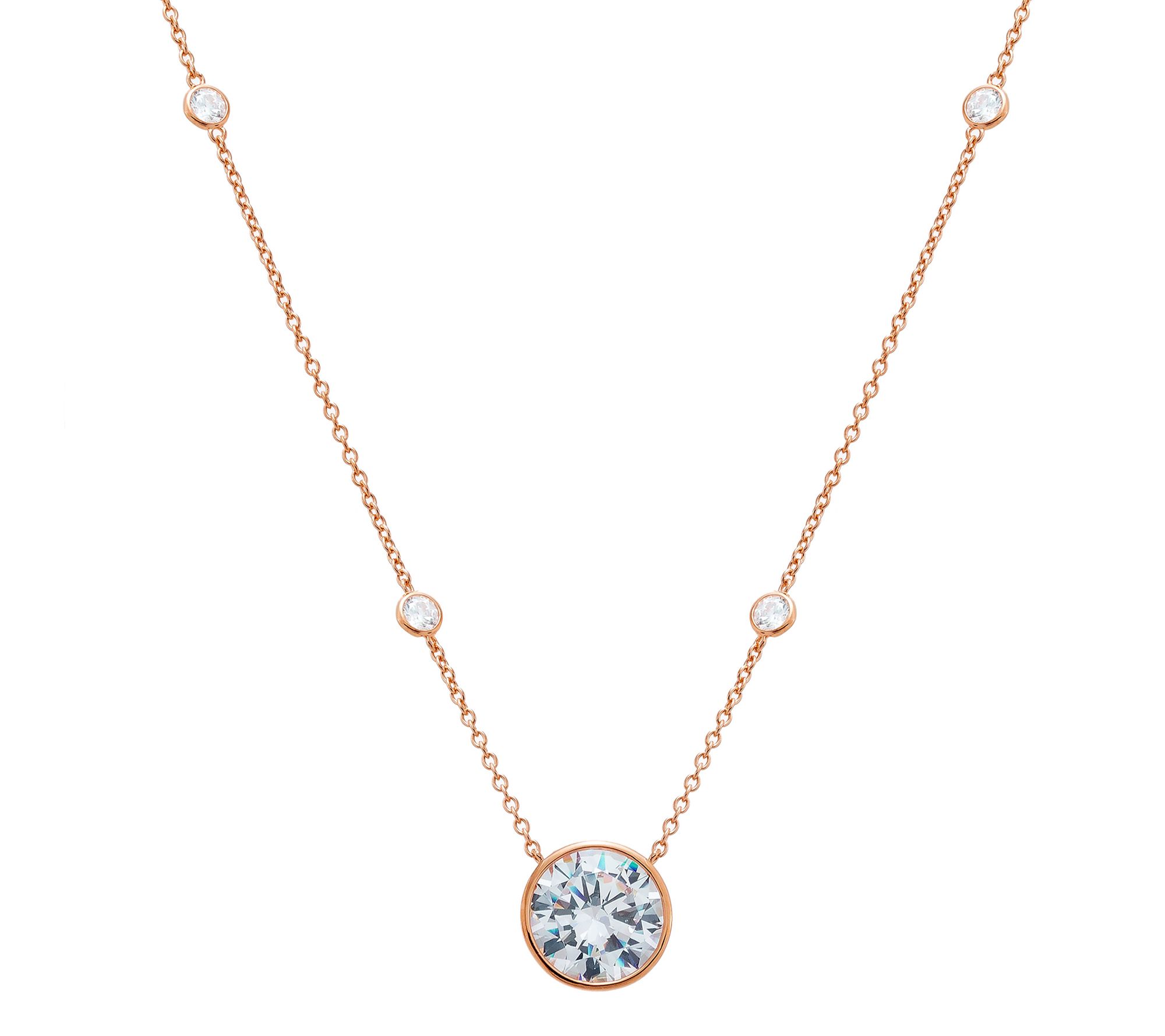 Diamonique x Jennifer Miller 8.55 cttw Necklace, Sterling