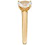 "As Is" Diamonique 1.00 cttw Solitaire Ring, 14K Yellow Clad, 2 of 4