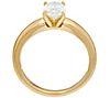 "As Is" Diamonique 1.00 cttw Solitaire Ring, 14K Yellow Clad, 3 of 4