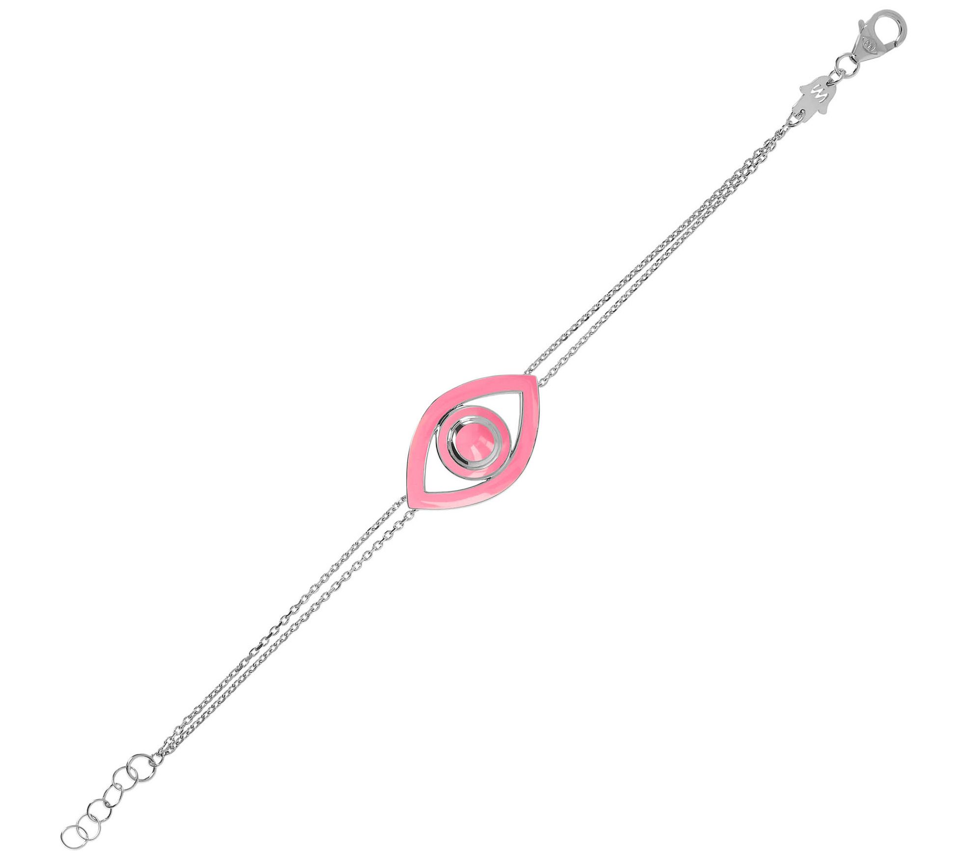 Netali Nissim Enamel Bold Evil Eye Bracelet, Sterling