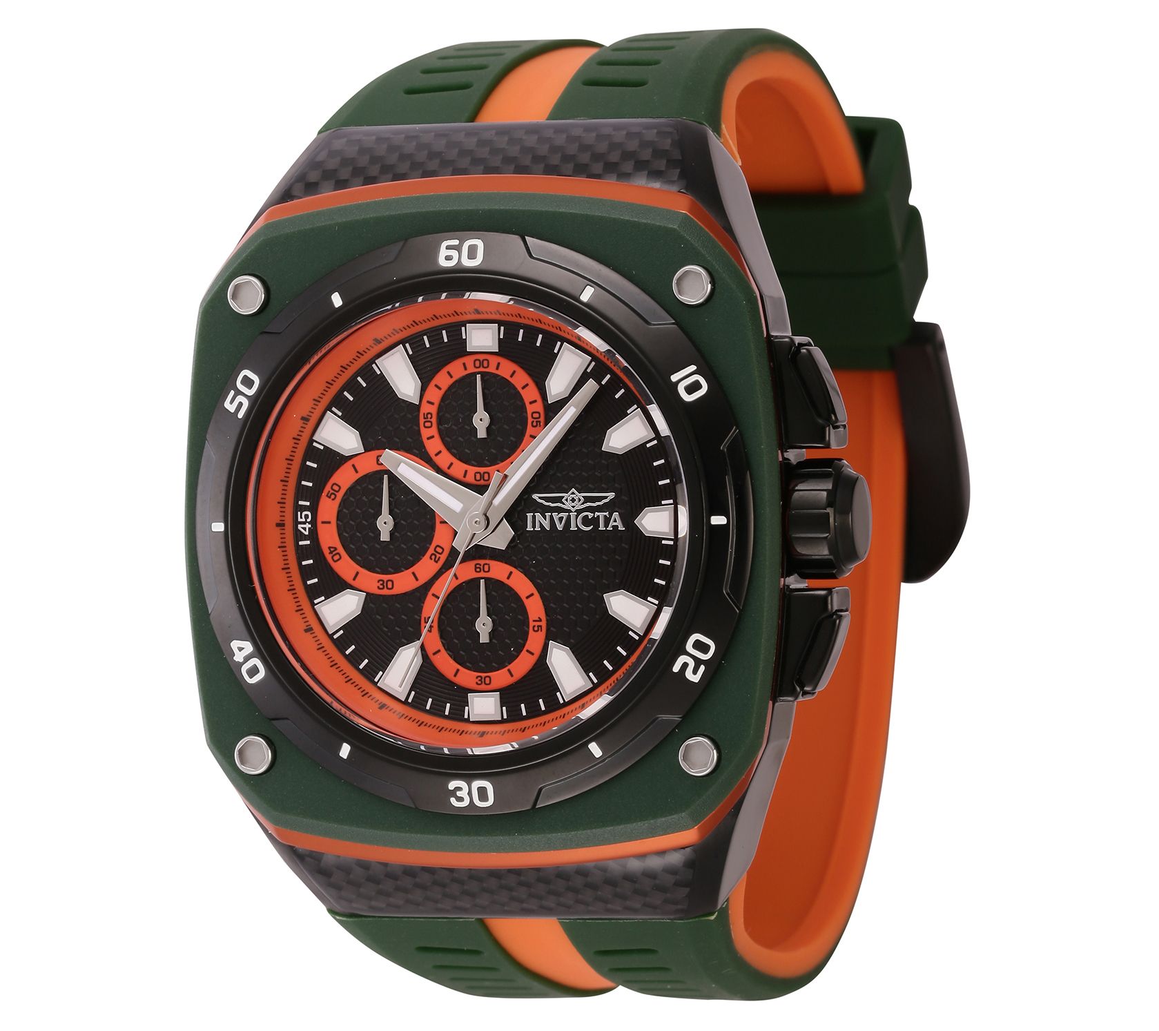 Invicta watch orange clearance face