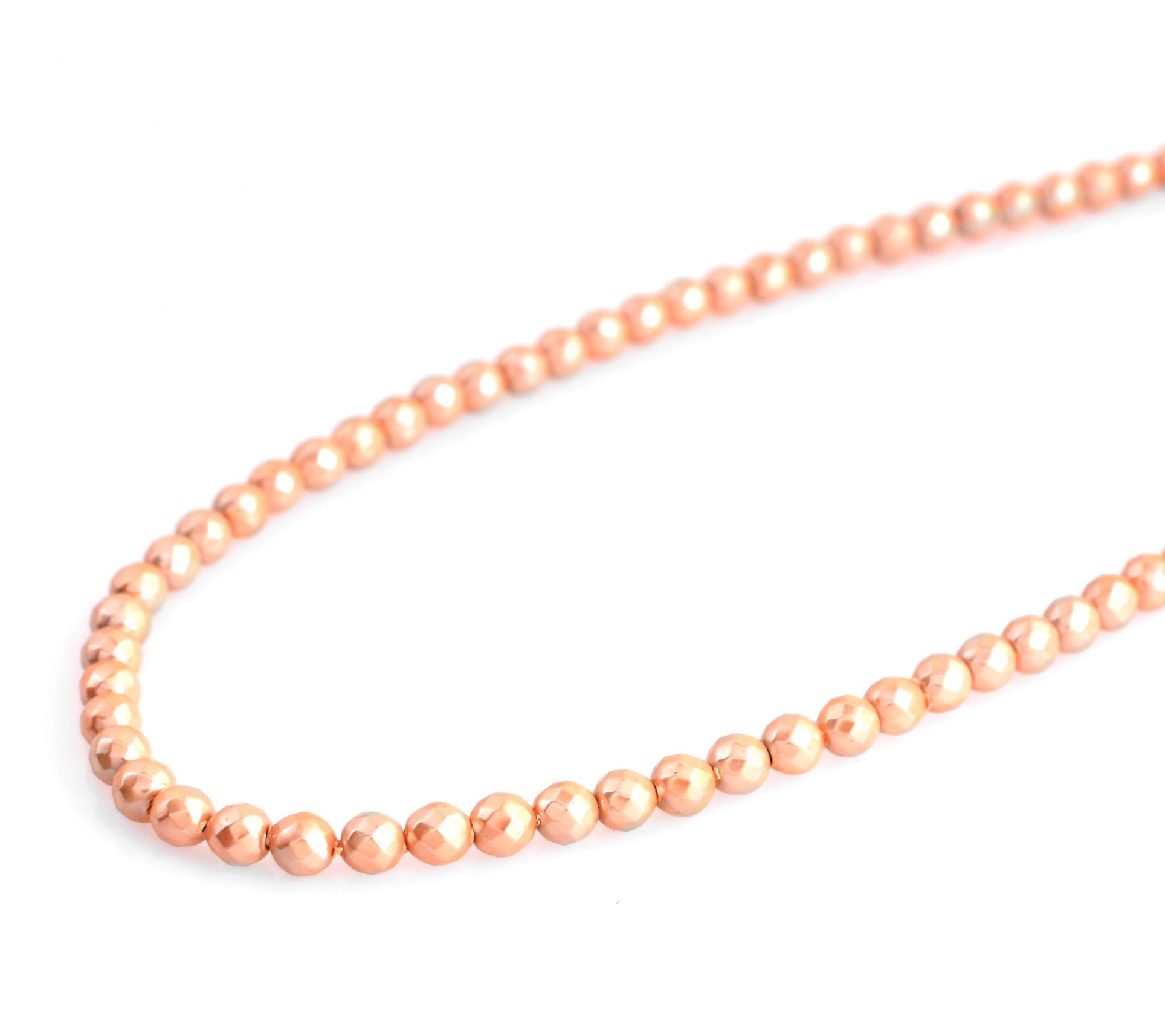 Sterling Silver Hematite Beaded Necklace