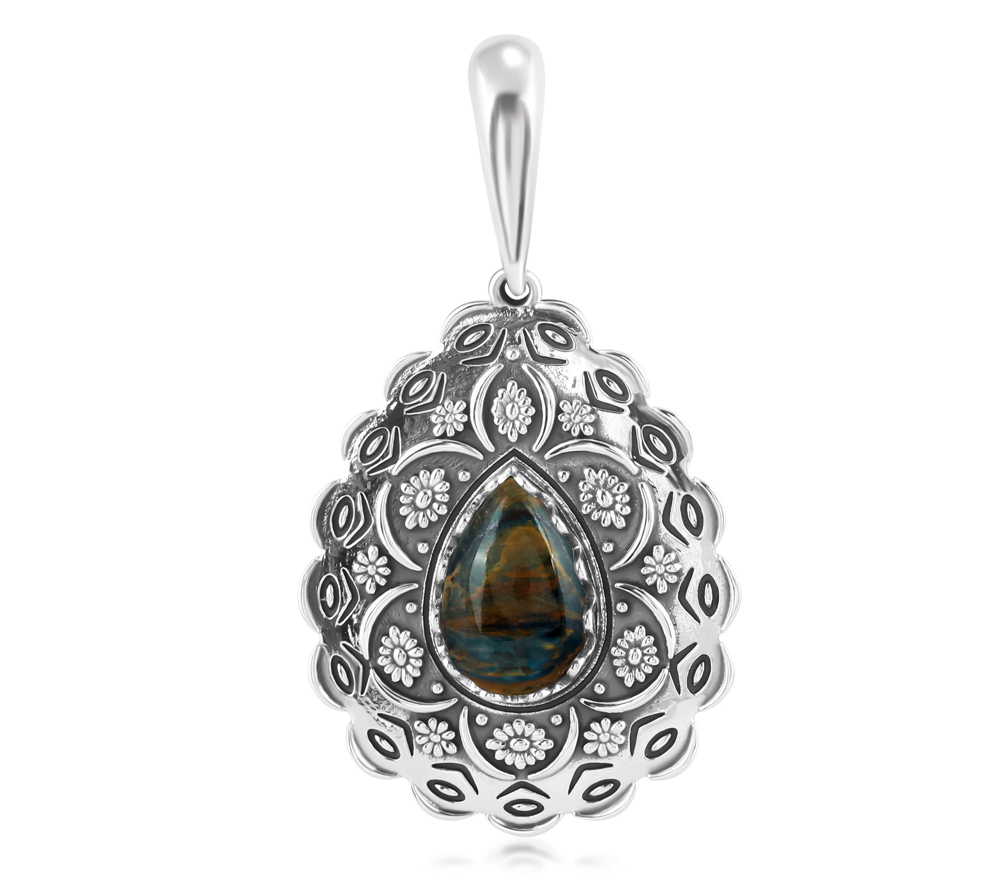 American West Sterling Silver Pear Gemstone Enhancer