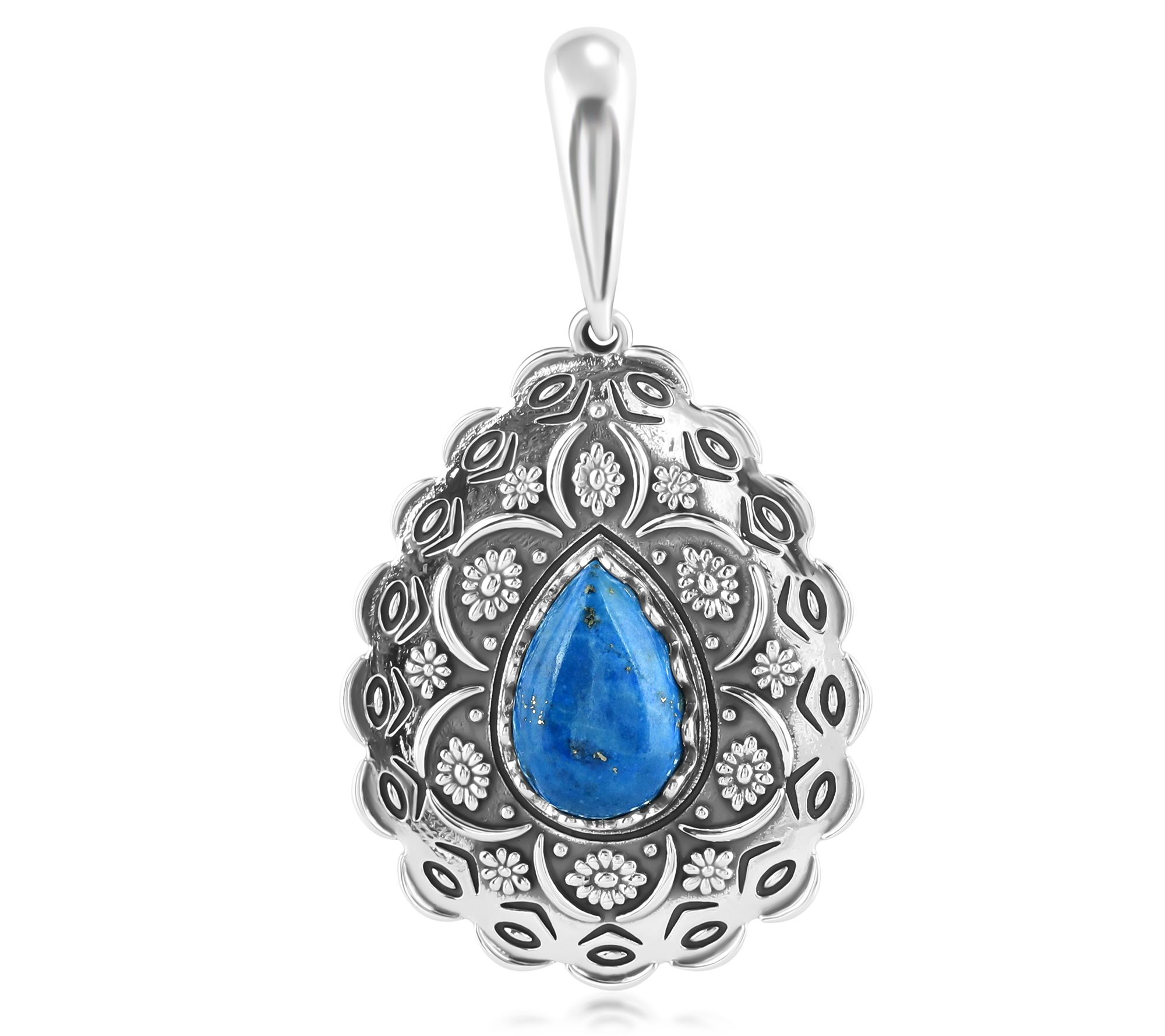 American West Sterling Silver Pear Gemstone Enhancer
