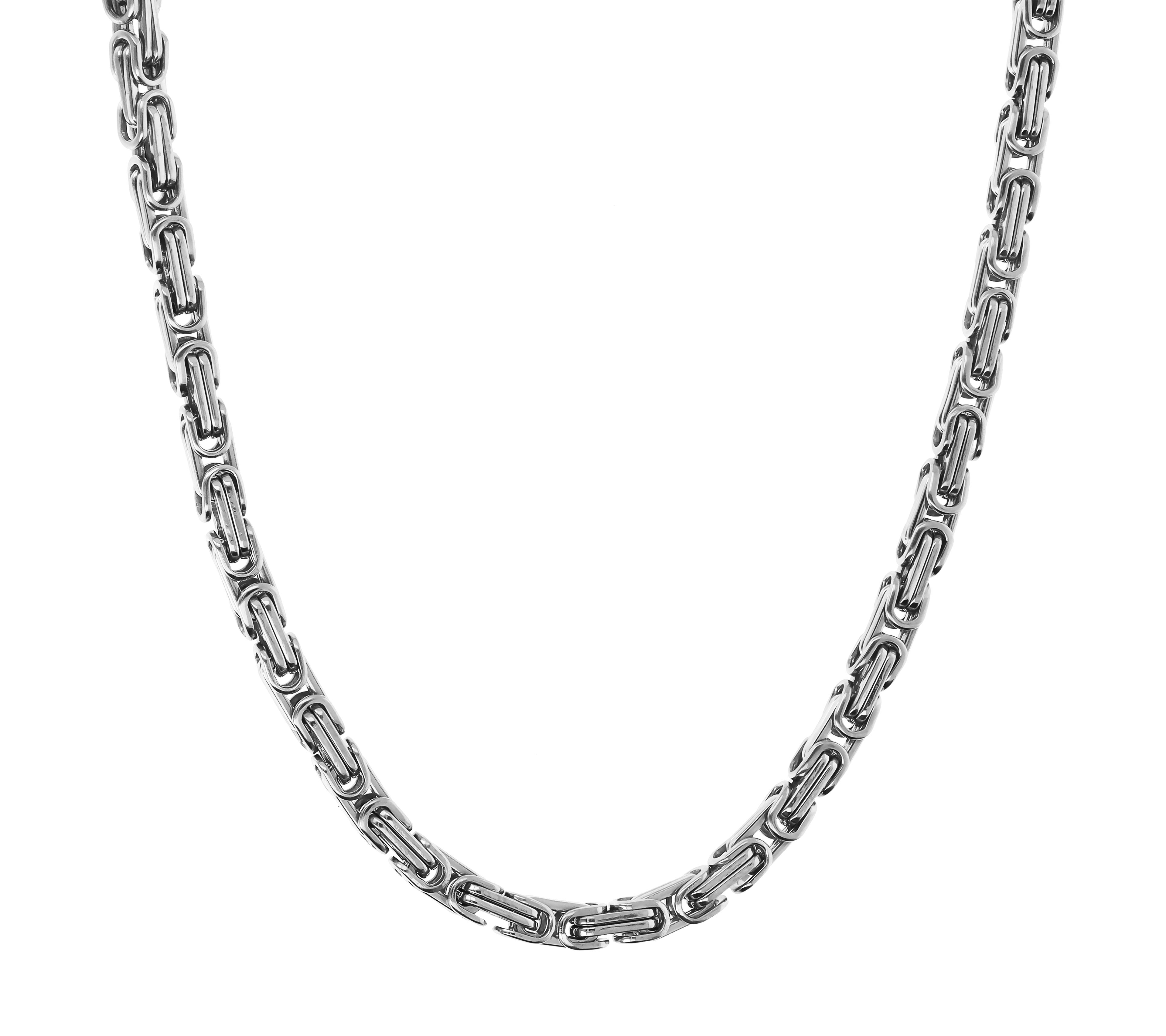 Steel By Design 22" Byzantine Chain Necklace