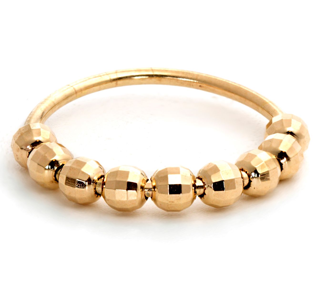 Or Paz Sterling Silver Disco Beaded Spinner Ring