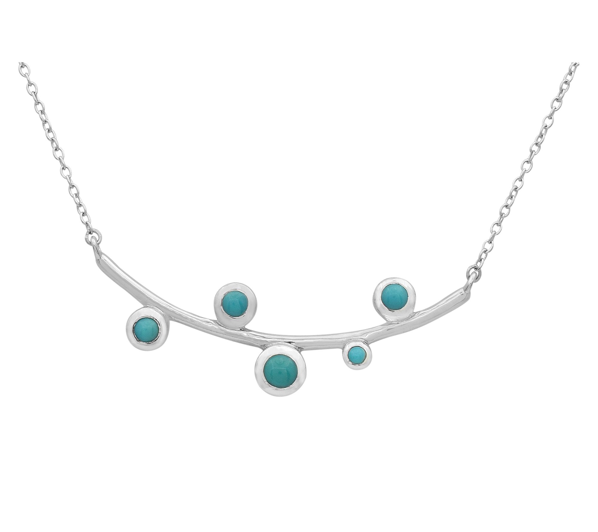 Affinity Gems Turquoise Necklace, Sterling Silver